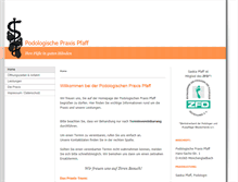 Tablet Screenshot of podologie-pfaff.de